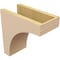 Ekena Millwork 6"W x 12"D x 12"H Classic Stockport Rough Cedar Woodgrain TimberThane Corbel, Primed Tan CORUR06X12X12STORCPR - alternate 6